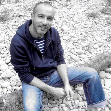 Andr� Baechler - Fin d'�t� au bord de la Sarine � Hauterive