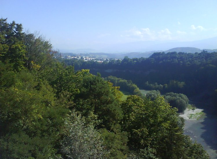 Reiki - Vue depuis lieu de stage Fribourg - Orientation sud-est direction Marly Reiki-Fribourg - Vue sud-est en direction de Marly