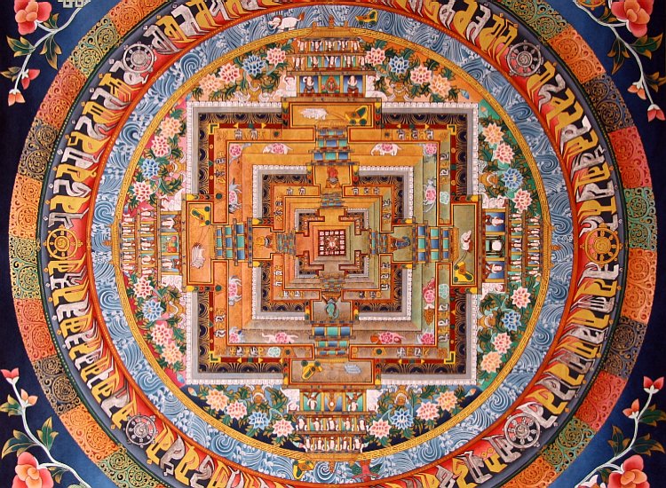 Le mandala dans sa vision globale : Tunnel ou pyramide ? Mandala mural