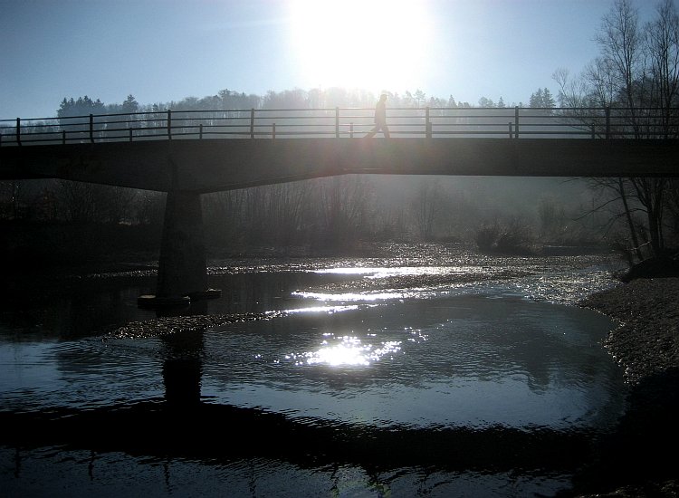 Le pont enjambant la Sarine à Hauterive Reiki - Pont sur la Sarine à Hauterive