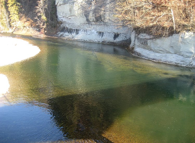 La Sarine sous le pont Reiki - La Sarine coule sous le Pont à Hauterive