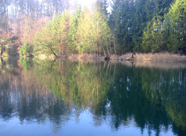 Reiki - Lac de Pérolles brillant comme un miroir
