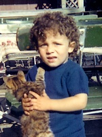 André Baechler, à Bienne à l'âge de 3 ans André Baechler, 3 ans, 1968
